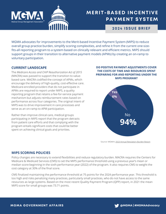 MGMA 2024 MIPS Position Paper