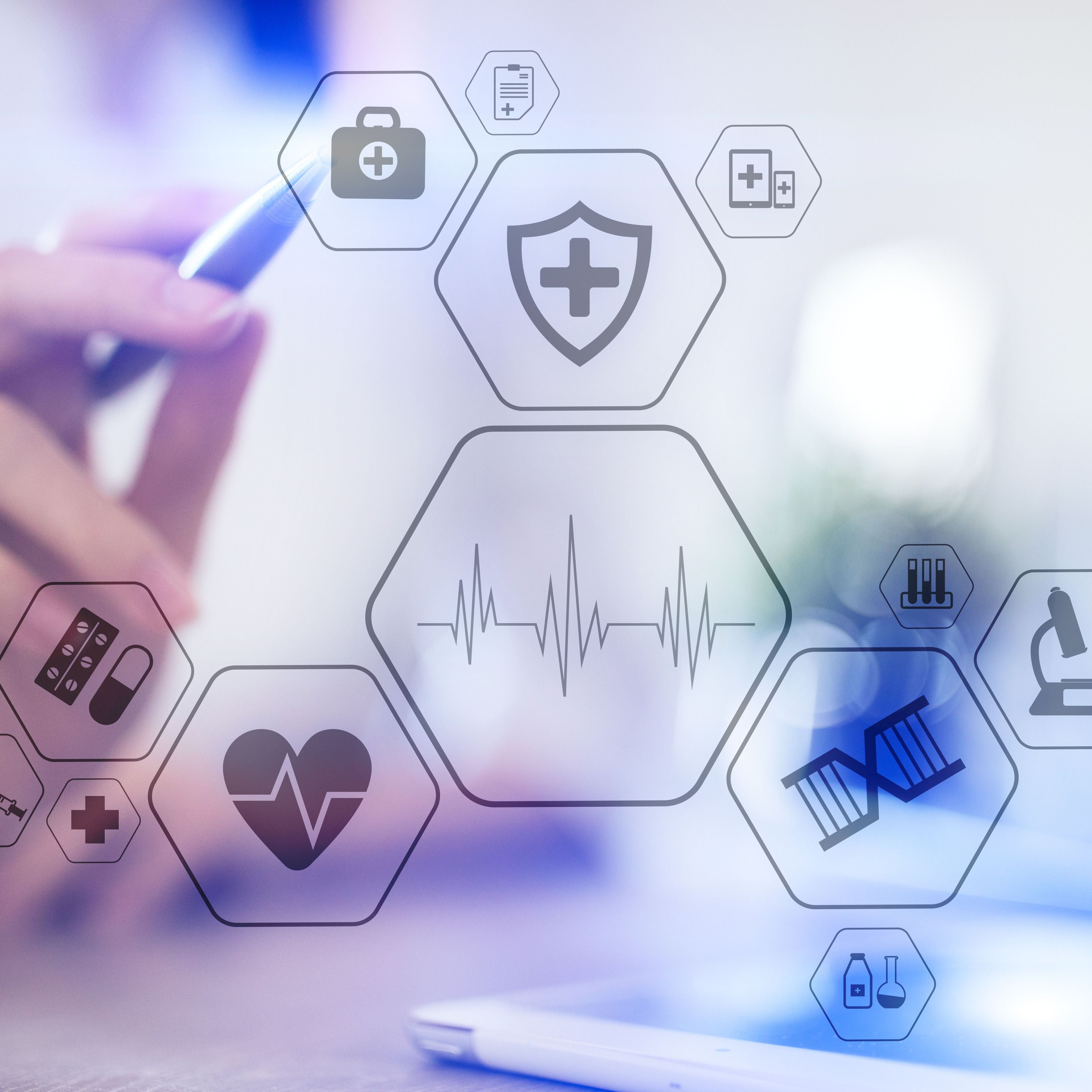 visualization of population health data being analyzed